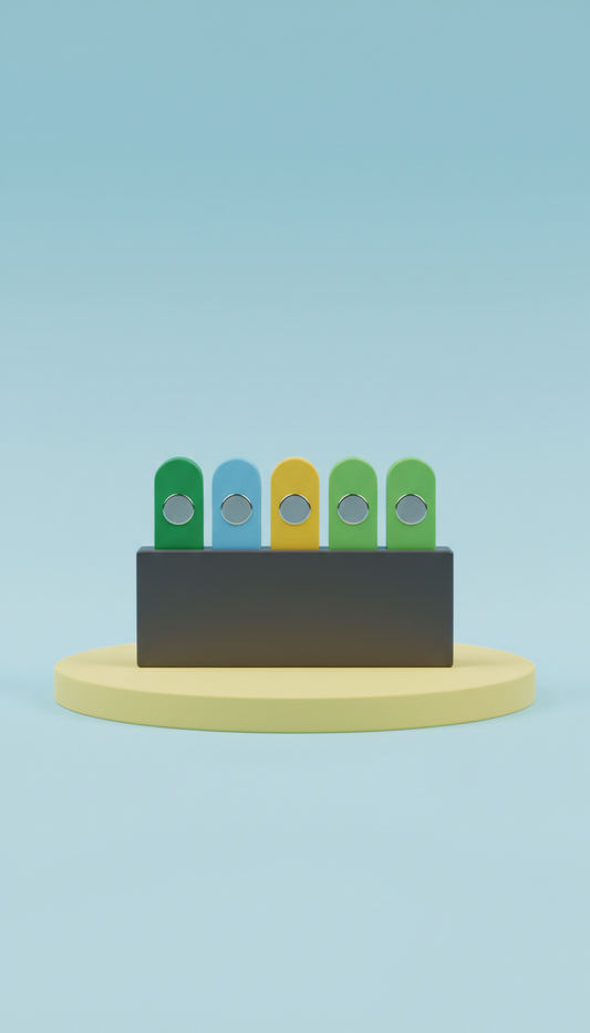 Magnetic Cable Tidy Set in Bright Colors