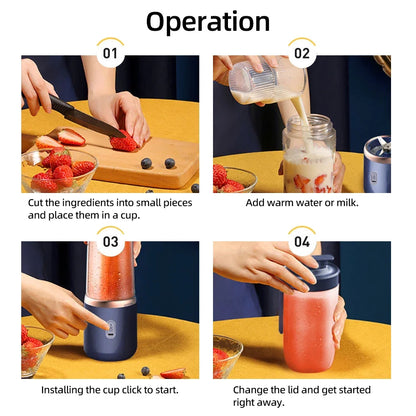 Portable USB Blender — Fresh Smoothies Anywhere, Anytime
